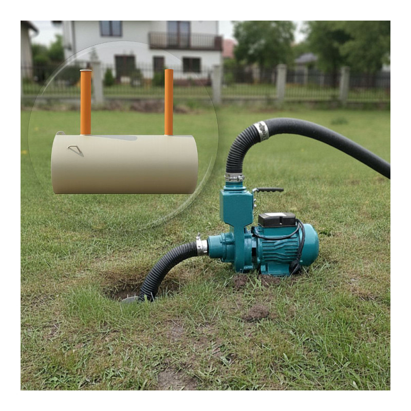 Fotografie detaliată cu Pompa de suprafata Brillo 1.5kW pentru drenaj fosa septica, compatibil cu Pompe de apa si accesorii
