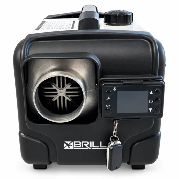 Sirocou, incalzitor stationar diesel Brillo 12001, portabil, 12kW, 12V/24V/220V, display LCD, telecomanda