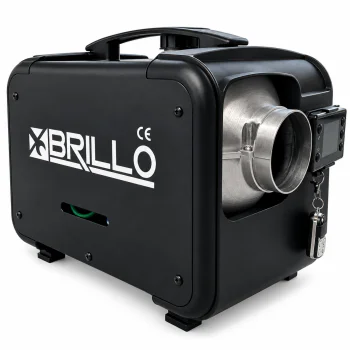 Sirocou, incalzitor stationar diesel Brillo 8002, portabil, 8kW, 12V/24V/220V, display LCD, telecomanda